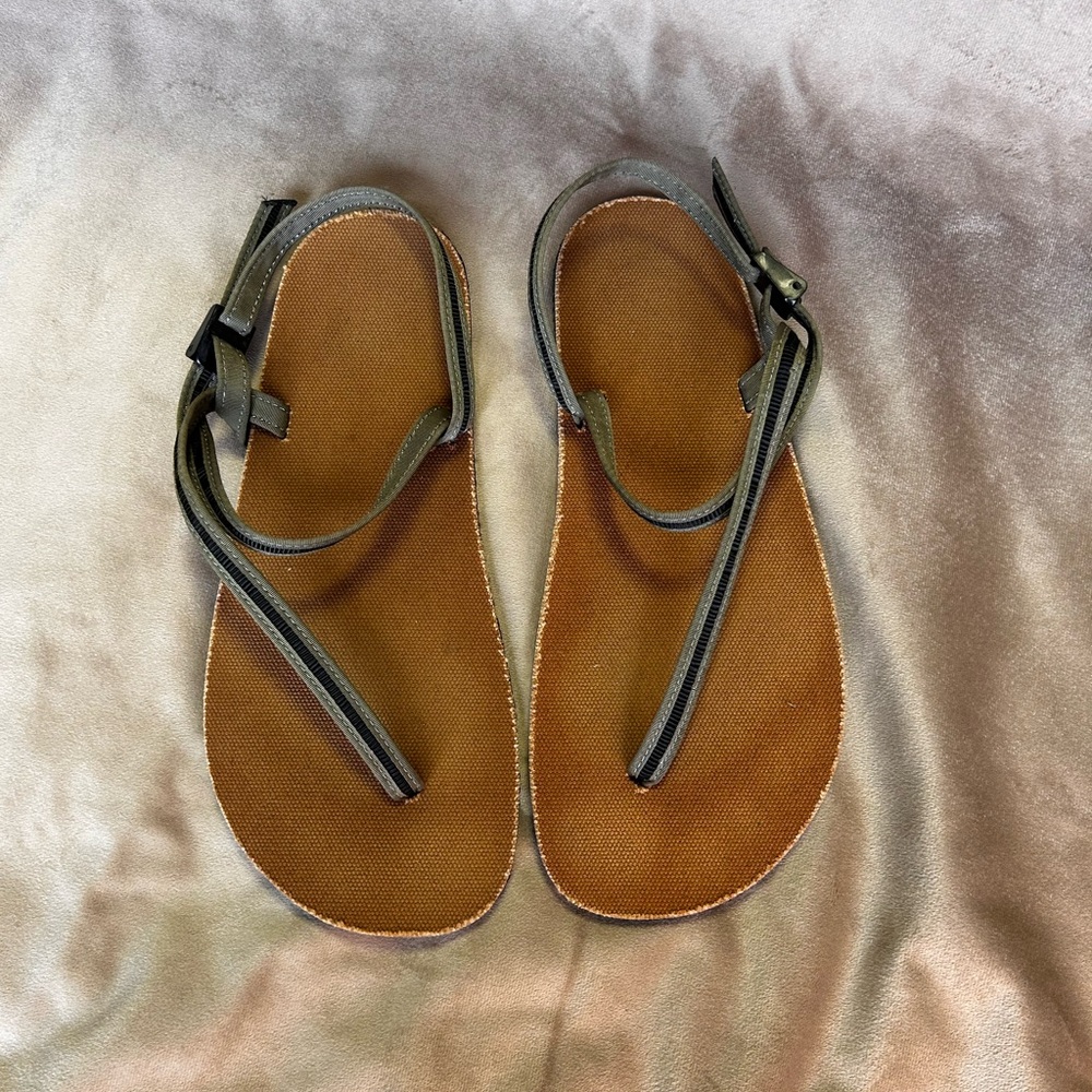 Grounding Barefoot Green Sandals- Earth Runner’s US men’s 15